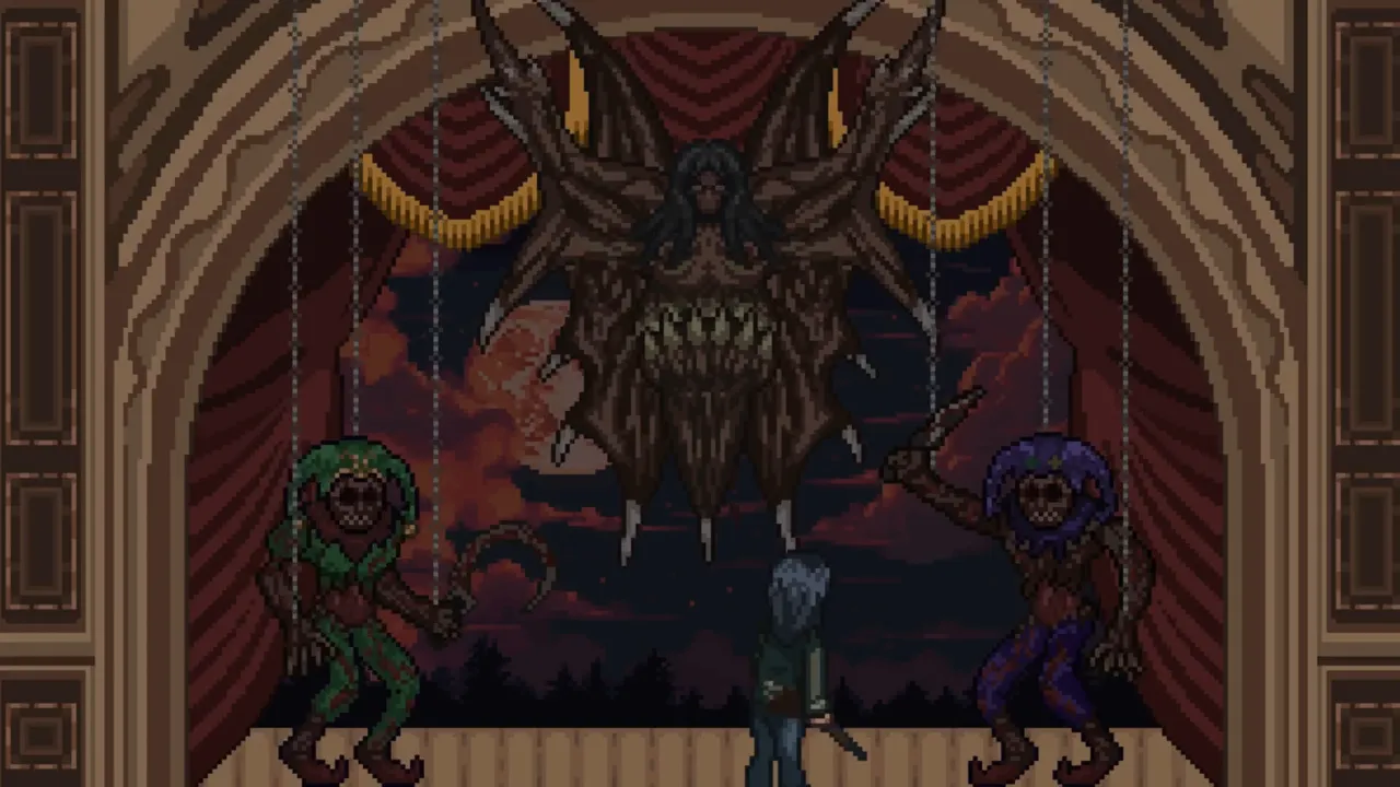 Theatre stage boss encounter in Dead of Darkness 2